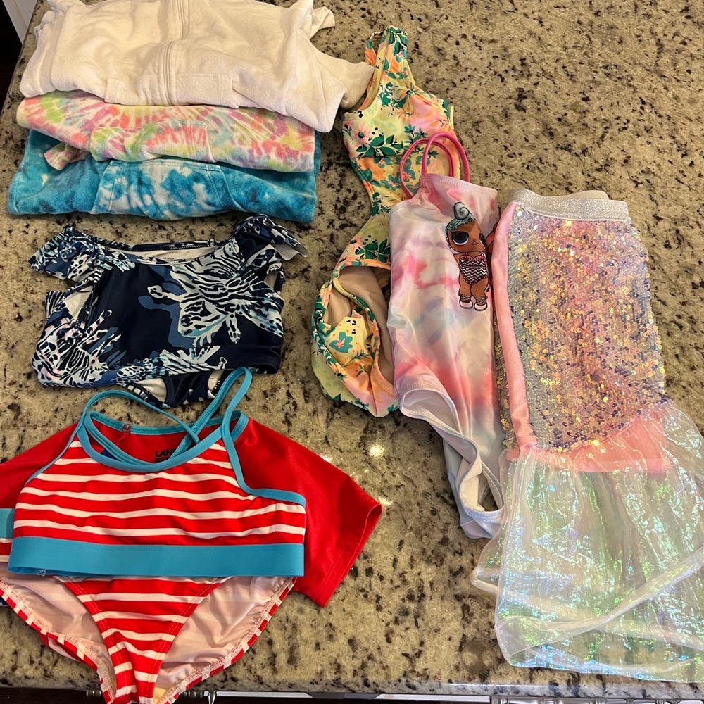 Girls Size 6 Swim Lot